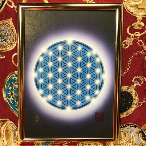 曼荼羅アートフラワーオブライフ 宇宙と繋がる神聖幾何学模様 安眠効果ストレス緩和 | Ryo-art and design