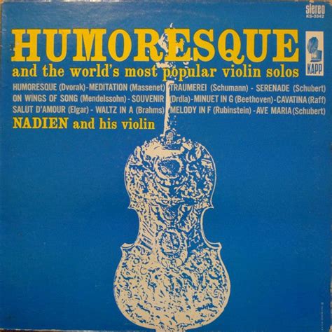 Buy David Nadien - Humoresque (And The World's Most Popular Violin ...
