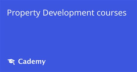 Image result for Property Development Courses