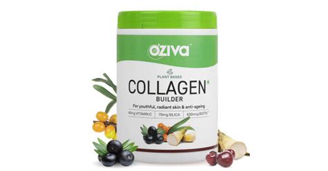 OZiva Plant Based Collagen Builder For Anti-Aging Beauty 250 Gms Powder ...