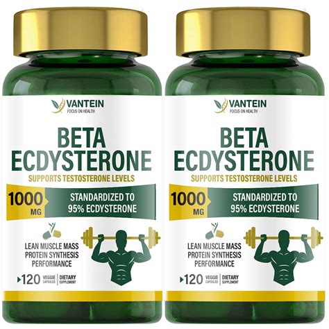 Buy Ecdysterone Supplement 1000mg, 2 Pack Natural Anabolic Dietary ...
