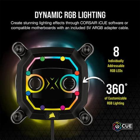 CORSAIR Hydro X Series XC5 RGB Black CPU Water Block