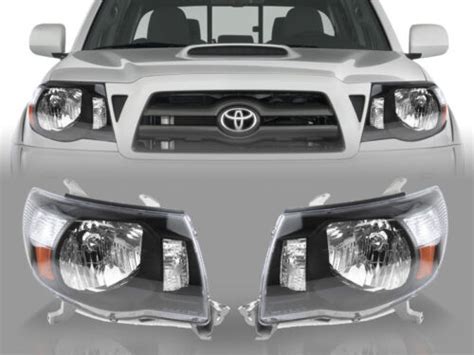 Buy DEPO JDM Pair of OE TRD Style Black Headlights For 2005-2011 Toyota ...