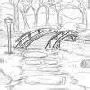 drawing of easy landscape with pencil - Brainly.in