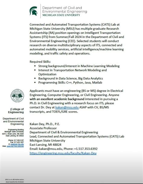 Moses Udoisoh on LinkedIn: Multiple funded PhD Graduate Research Assistantship positions at ...