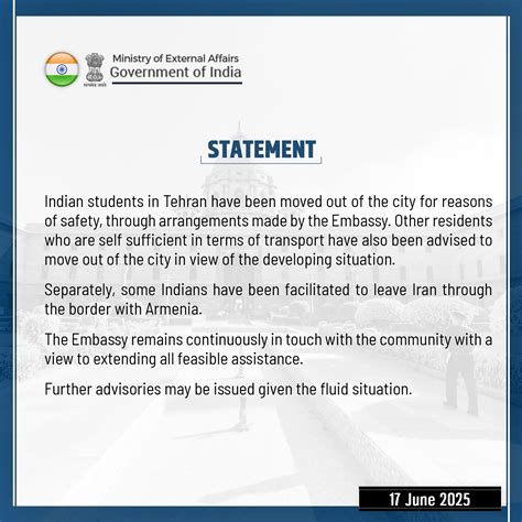 Return of Indian students stranded in Iran begins; Evacuated through ...