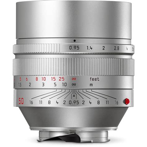 Leica Noctilux-M 50mm f/0.95 ASPH. Lens (Silver) 11667 B&H Photo