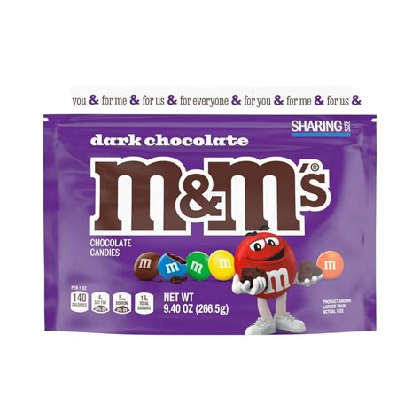 M&M’s Dark Chocolate Stand Up Pouch - 9.4oz (266.5g) – USA Bites