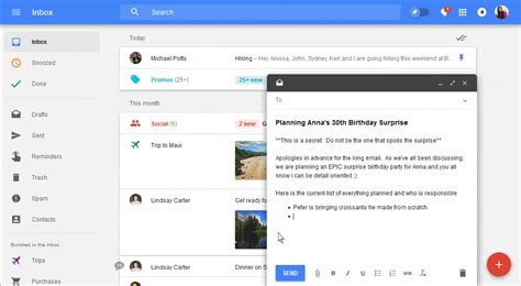 Compose Mail Inbox 的图像结果