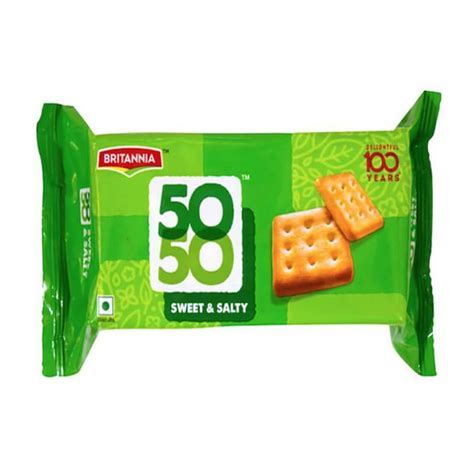 Britannia 50-50 Sweet & Salty Biscuits 188 g Pack – Carrydor Online ...