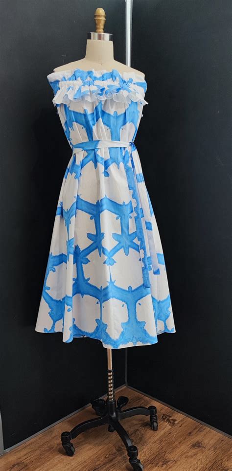 Rochie Bardot Azur - Adrian Oianu