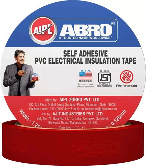 ABRO PVC Tape ISI Marked Genuine Insulation Electrical - Electric Wire ...