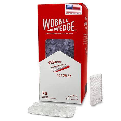 Wobble Wedges Wobble Wedge - Soft Clear - Restaurant Table Shims - 75 ...