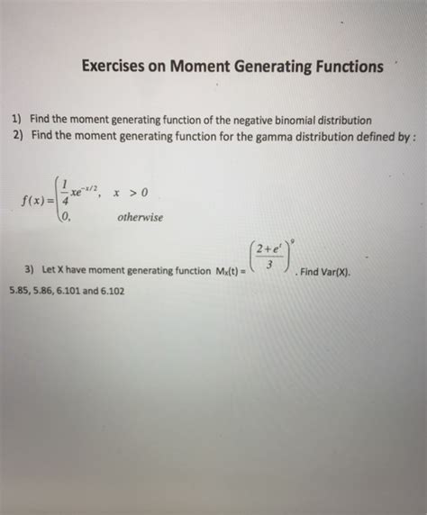 Moment Generating Function Problem 的图像结果