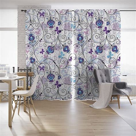 Buy V21 3D Unique Design Digital Printed Polyester Fabric Curtains for ...