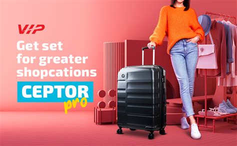 VIP Ceptor Pro Ultra Strong Polycarbonate Hard Sided Cabin Luggage ...