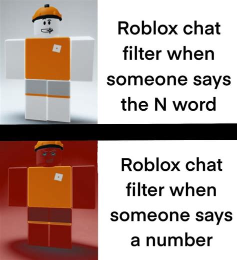 Image result for Roblox Chat Filter Meme