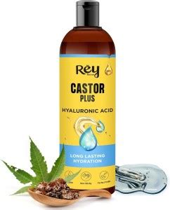 Rey Naturals Premixed Castor Plus Hyaluronic Hair oil | For Scalp ...