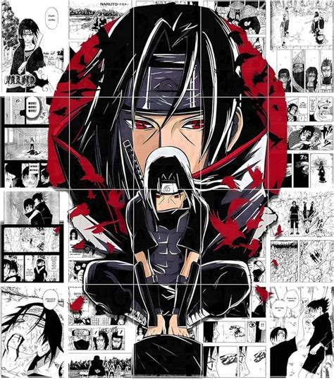 Itachi Manga Itachi Uchiha Naruto Anime Manga Wall Posters Set of 12 ...