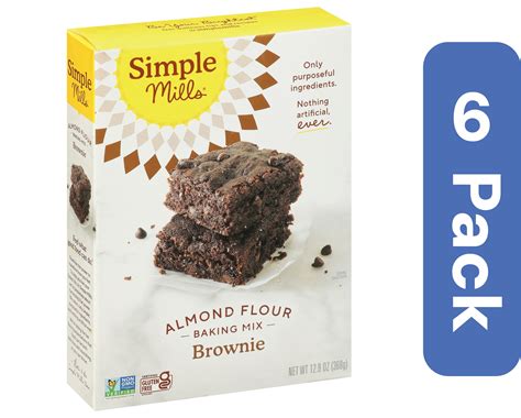 Simple Mills Brownie Mix 12.9 oz (Pack Of 6) - Walmart.com