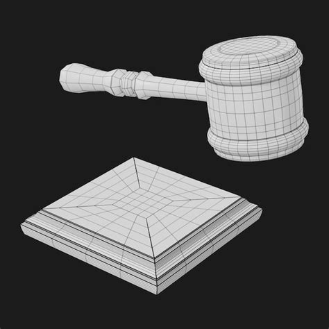 Gavel And Block | Premium 3D model