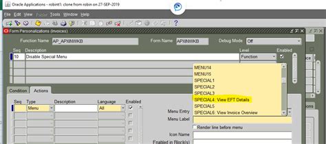 Image result for Oracle Forms Menu Design