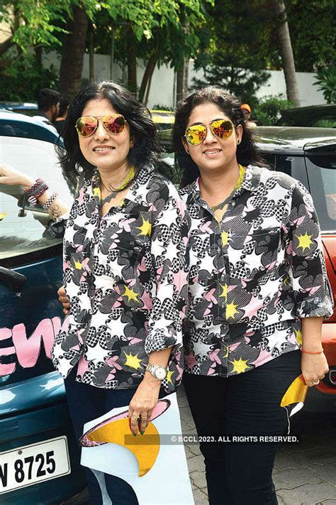 Neerja and Niranjani during an all-women car rally held in the city ...