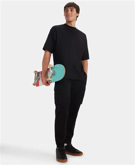 Buy Super Combed Cotton Woven Regular Fit Cargo Jogger with Seven ...