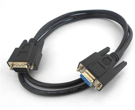 ANDTRONICS Ethernet Cable 1.5 m 9 Pin Serial Male to Female Extension ...