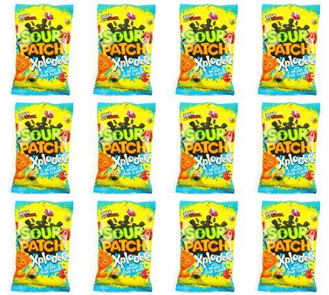 Sour Patch Xploderz Candy 6.5 Ounces (12 Pack Case): Amazon.com ...