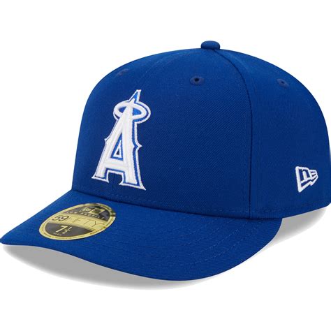 Men's New Era Royal Los Angeles Angels White Logo-Low Profile 59FIFTY ...
