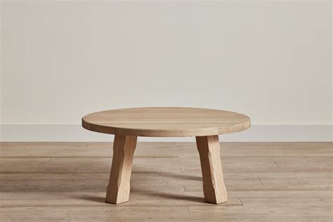 Round Brutalist Coffee Table at 1stDibs