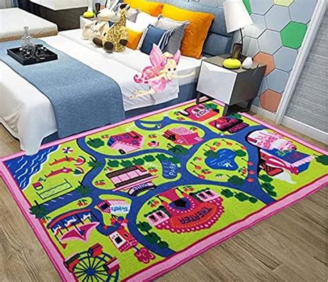 Click N’ Play City Life Kids Road Traffic Play mat Rug Large Non-Slip ...