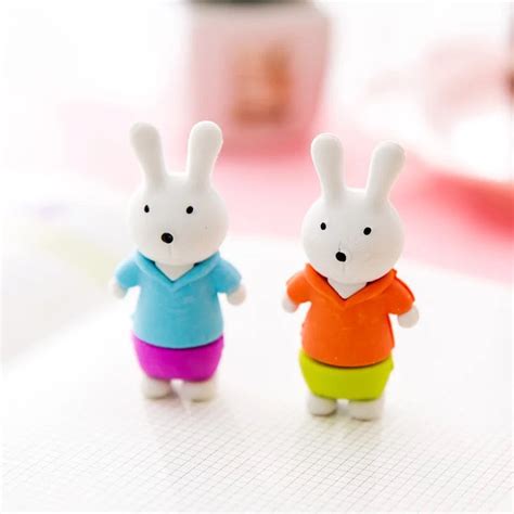 Bunny Eraser and Pencil Topper Online In India
