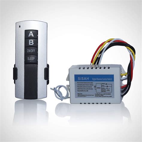 SiSAH 2 Channel 220V Wireless Remote Control Switch : Amazon.in ...