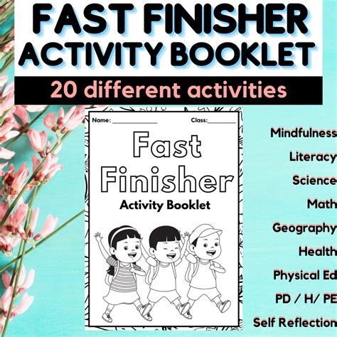 Fast Finishers Activity Booklet - 7 Subject Activities for K2-3rd Grade