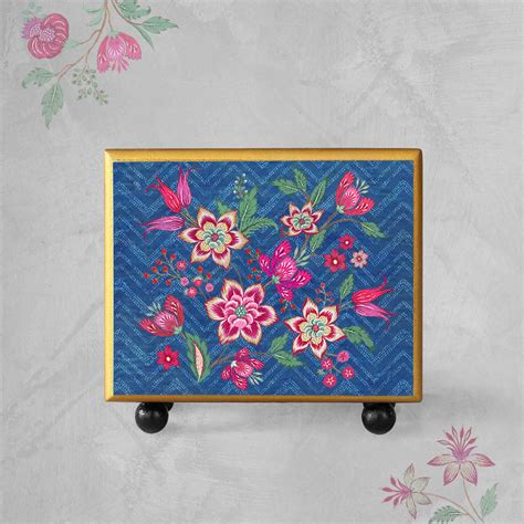 Buy Kanha Napkin Holder - Blue At Kainaat Design