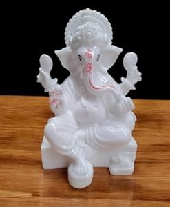 Buy VAMIKA HANDICRAFTS Marble Dust Ganesh Idol | Vinayaka Statue ...