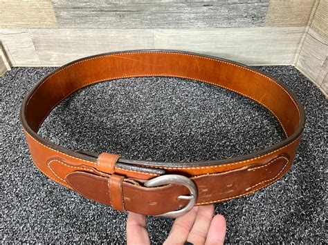 Bianchi B3 Brown Leather Duty Belt - Size 42 | eBay