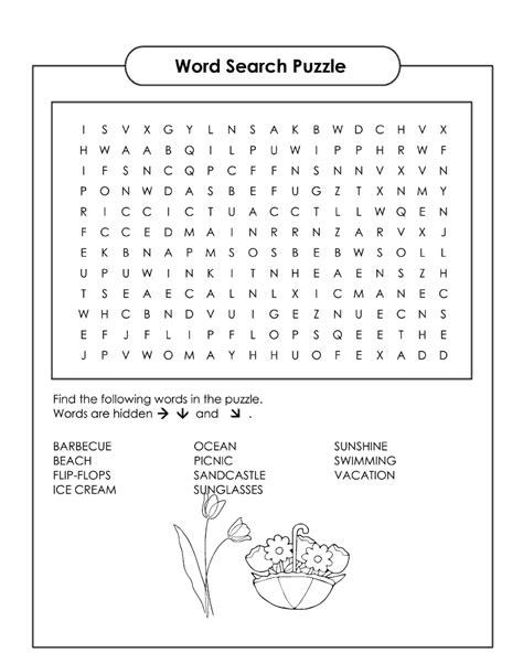 Image result for Word Search Spring Theme