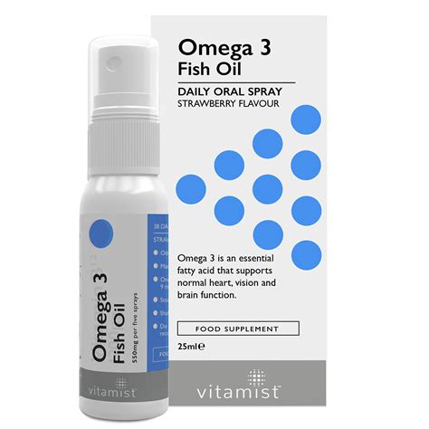 Buy Omega 3 Fish Oil 550mg Oral Spray - Maximum Strength, Odorless ...
