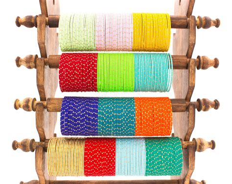 Plain golden dotted bangles – BANGLES BY LESHYA