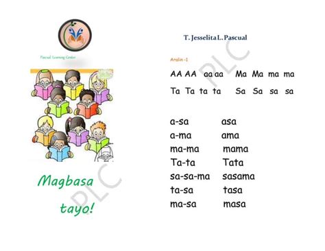 Image result for Tutorial Magbasa English-Tagalog