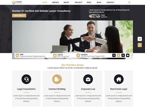 Legal Consultant Blocks Theme for Lawyers & Law Firms – Misbah WP