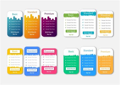 Image result for Subscription Table Design