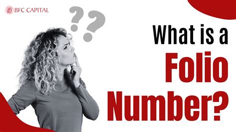 What is a Folio Number? Definition and Uses? – BFC Capital- Blogs : All ...