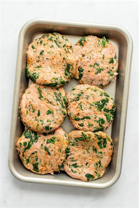 Spinach & Ground Turkey Breakfast Sausages - The Natural Nurturer