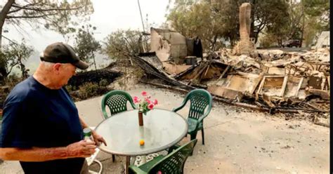 California Man's Dream House In Ashes After The California Wildfires
