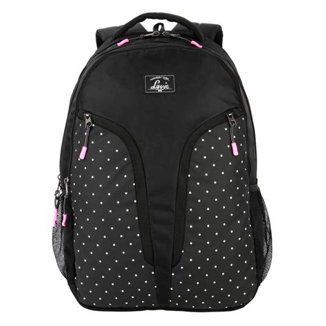 Buy Lavie Black Solid Backpacks Online