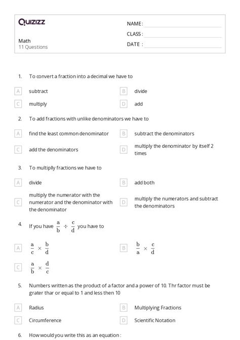 50+ Fractions as Parts of a Set worksheets for 8th Class on Quizizz ...